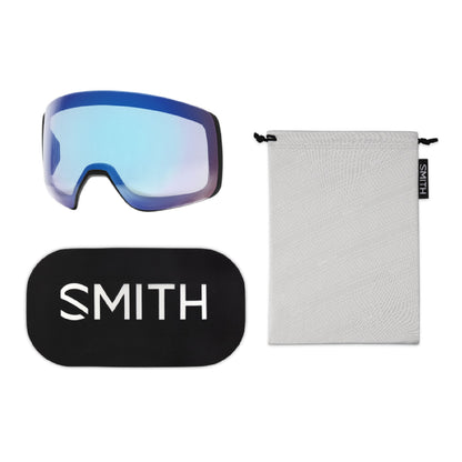 Smith 4D MAG Snow Goggle Black ChromaPop Sun Green Mirror - Smith Snow Goggles