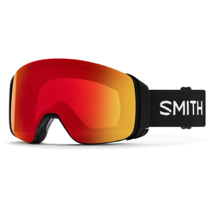 Smith 4D MAG Snow Goggle Black ChromaPop Photochromic Red Mirror - Smith Snow Goggles