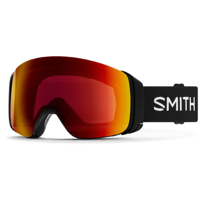 Smith 4D MAG Snow Goggle Black ChromaPop Sun Red Mirror - Smith Snow Goggles
