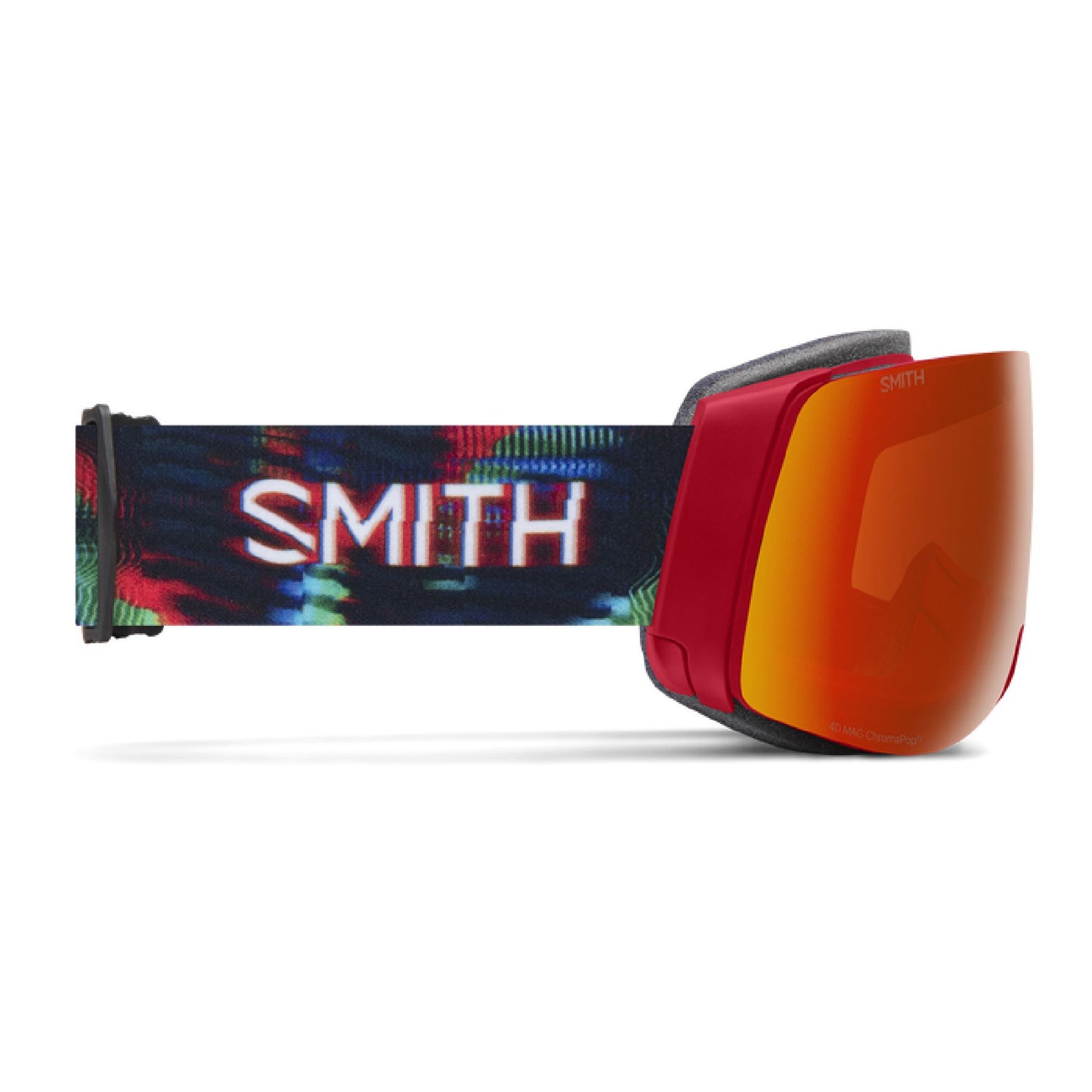 Smith 4D MAG Snow Goggle Crimson Glitch Hunter / ChromaPop Everyday Red Mirror Snow Goggles