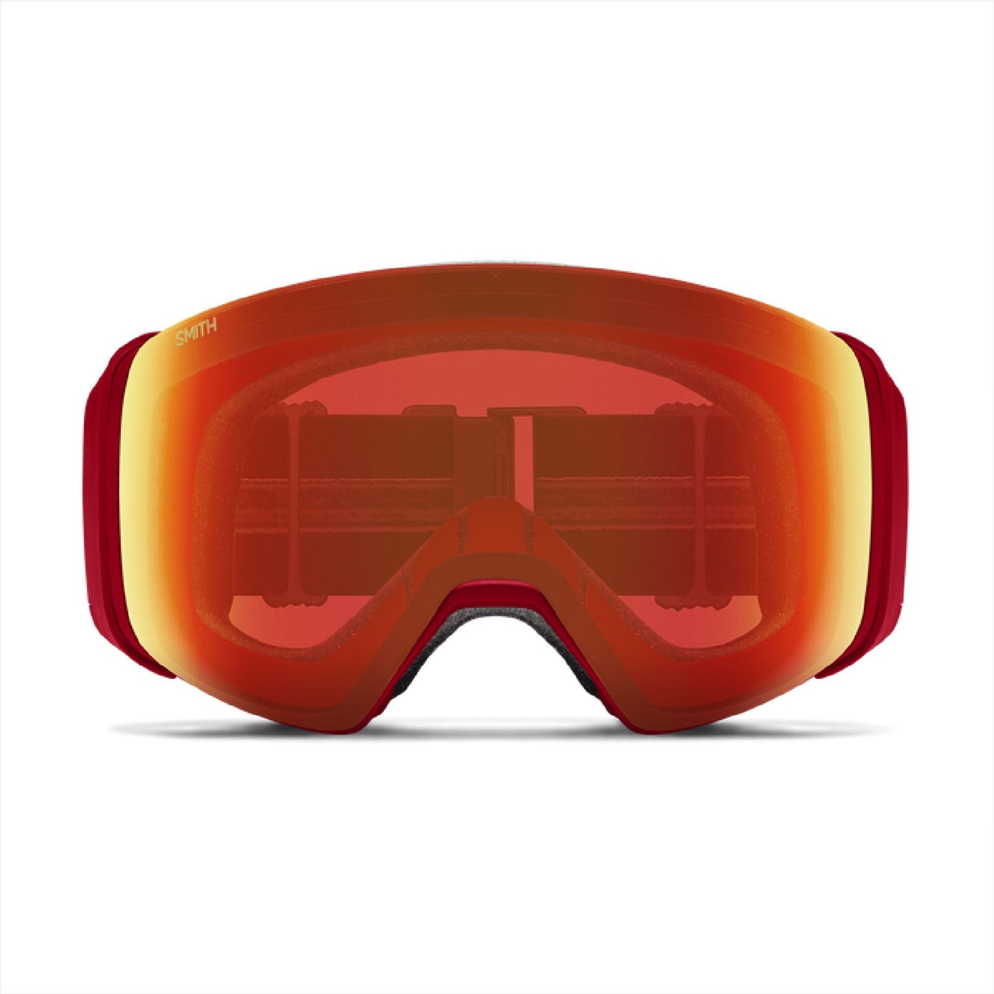 Smith 4D MAG Low Bridge Fit Snow Goggle Crimson Glitch Hunter / ChromaPop Everyday Red Mirror Snow Goggles