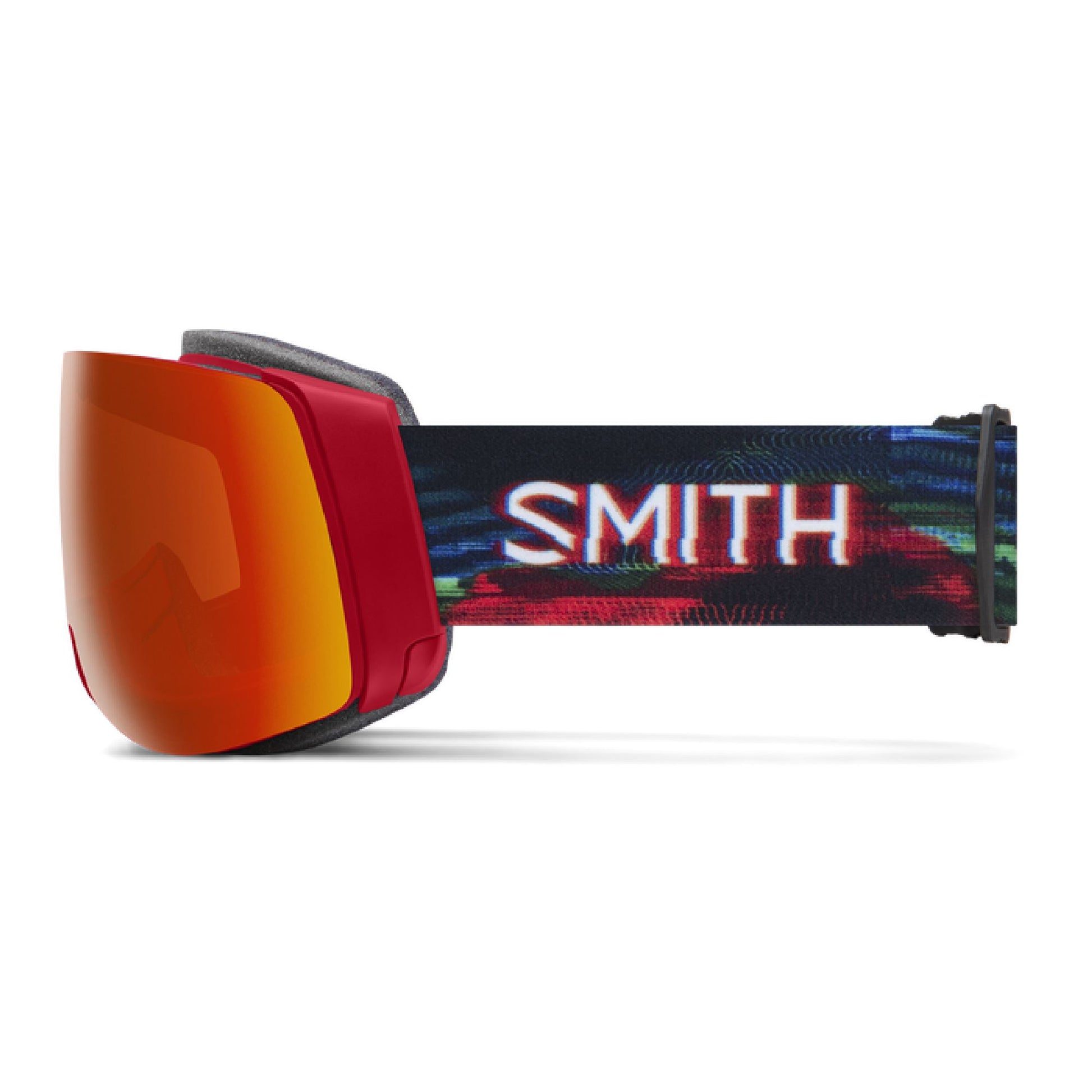 Smith 4D MAG Low Bridge Fit Snow Goggle Crimson Glitch Hunter / ChromaPop Everyday Red Mirror Snow Goggles
