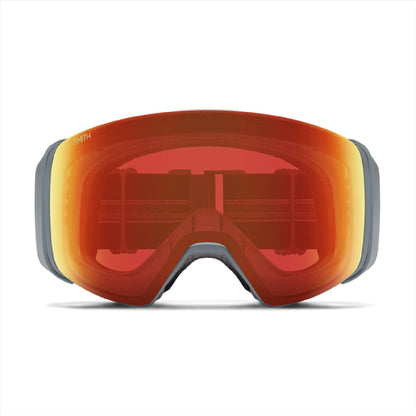 Smith 4D MAG Snow Goggle Slate ChromaPop Everyday Red Mirror - Smith Snow Goggles