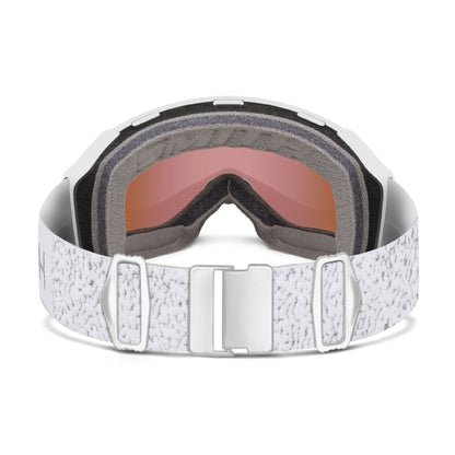 Smith 4D MAG S Snow Goggle White Chunky Knit ChromaPop Everyday Rose Gold Mirror - Smith Snow Goggles