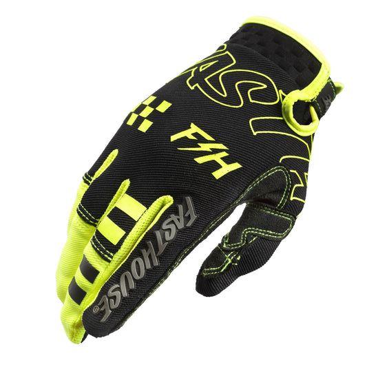 Fasthouse Speed Style Riot Glove Black High Viz Bike Gloves