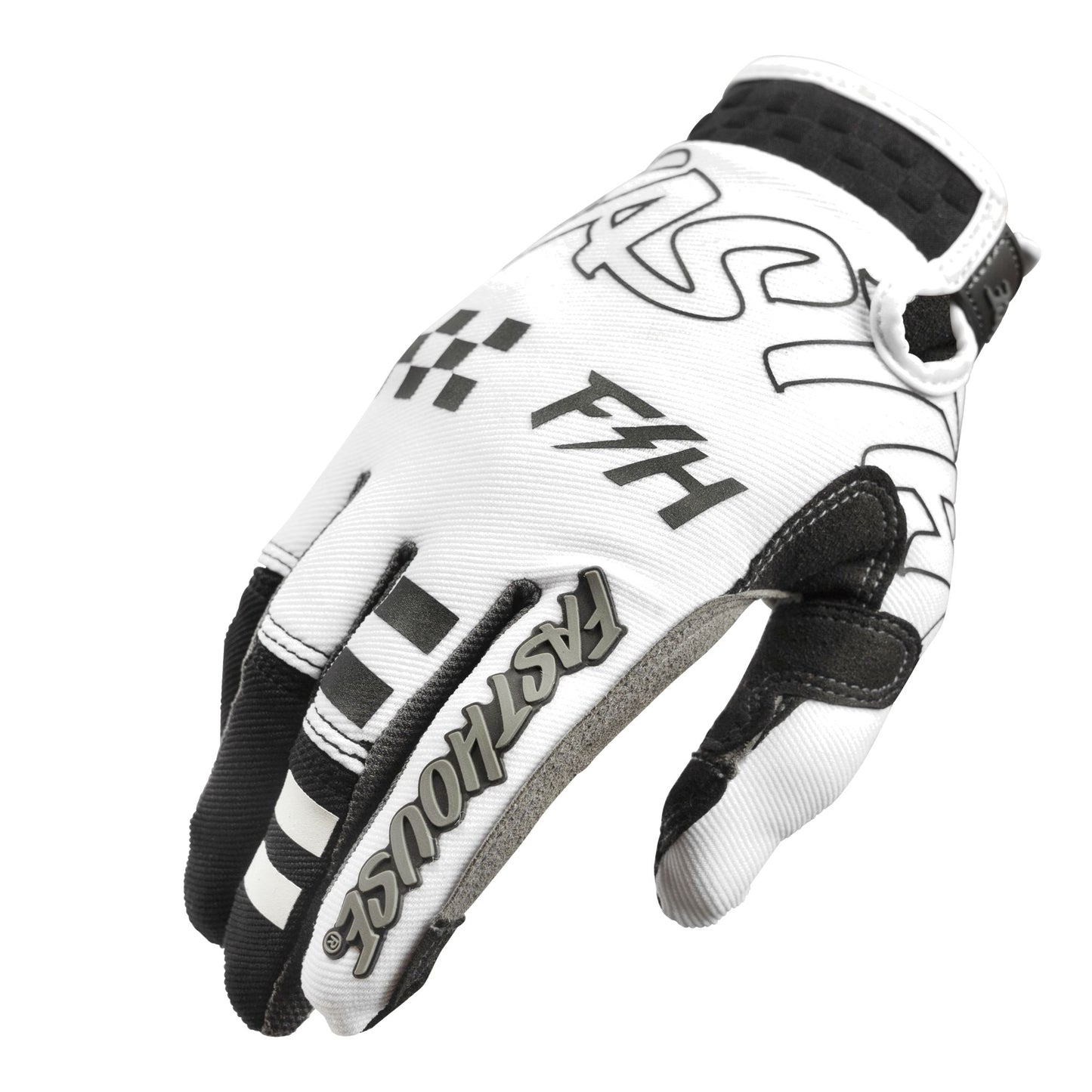 Fasthouse Speed Style Riot Glove White Black Bike Gloves