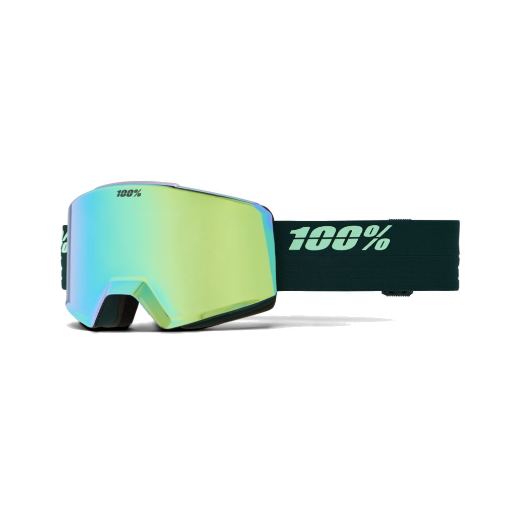 100 Percent NORG HiPER Snow Goggle Chameleon / Mirror Green Snow Goggles