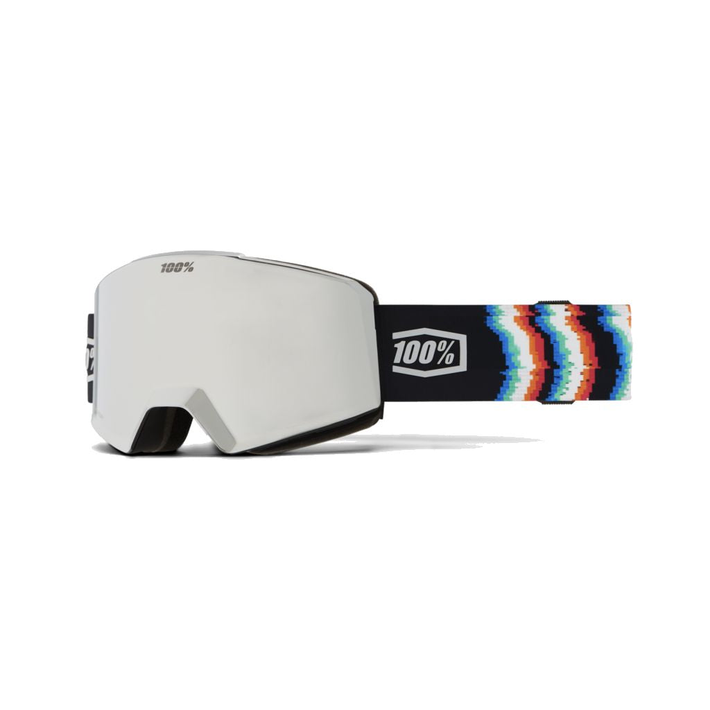 100 Percent NORG HiPER Snow Goggle Static / Mirror Silver Snow Goggles