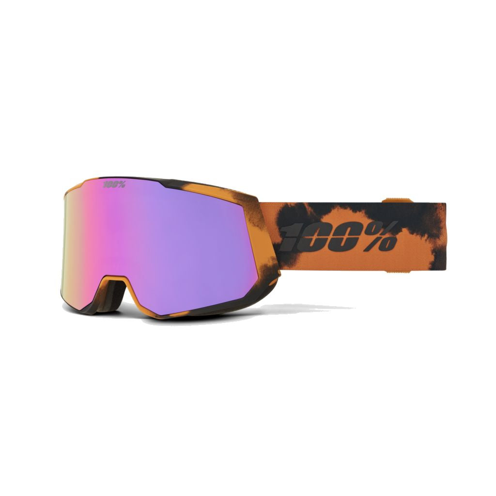 100 Percent Snowcraft XL HiPER Snow Goggle Bleach / Mirror Purple Snow Goggles