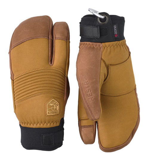 Hestra Freeride CZone 3 Finger Glove Cork Brown Snow Gloves