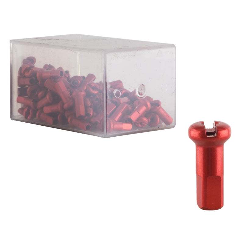 DT Swiss Standard Spoke Nipples - Aluminum 2.0 x 12mm Red Box of 100 - DT Swiss Spoke Nipples