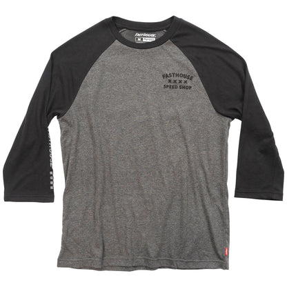 Fasthouse Swift Raglan Tech Tee Black Heather Gray - Fasthouse LS Shirts