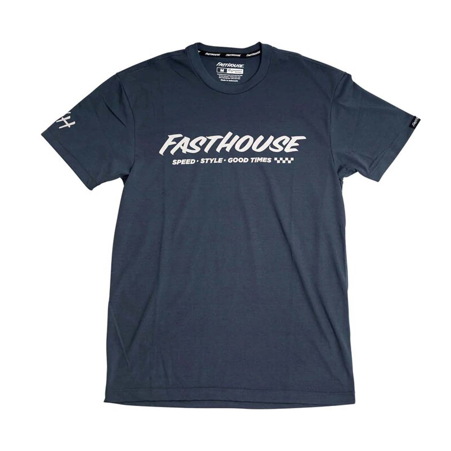 Fasthouse Prime Tech Tee Indigo S - Fasthouse SS Shirts