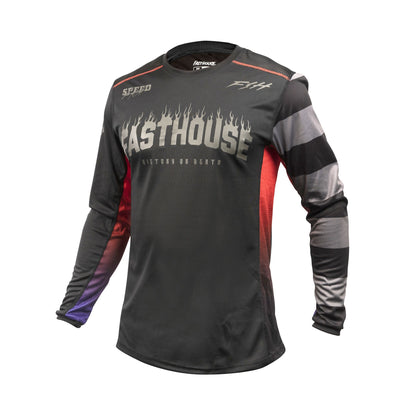 Fasthouse Youth Burn Free Classic LS Jersey Black Bike Jerseys