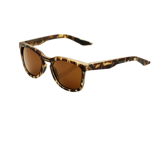 100% Hudson Sunglasses Soft Tact Havana Bronze Sunglasses