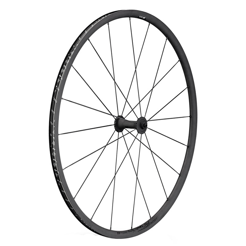 DT Swiss PR 1400 DICUT OXiC Front Wheel - 700 QR x 100mm Rim Brake BLK 21mm - DT Swiss Front Wheel