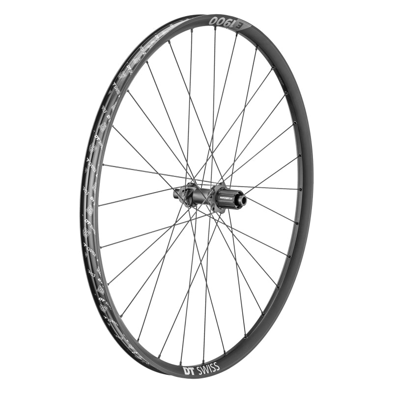 DT Swiss E 1900 Spline 30 Rear Wheel - 29" 12 x 148mm Center-Lock HG 11 MTN BLK - DT Swiss Rear Wheel