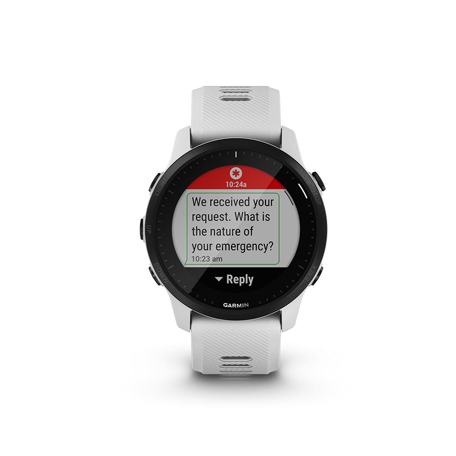 Garmin Forerunner 55 Watch Watch Color: Whitestone Wristband: Whitestone - Silicone - Garmin Watches