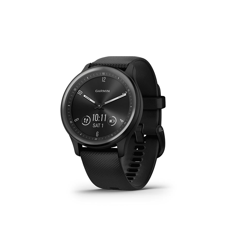 Garmin vivomove Sport Watch Watch Color: Black Wristband: Black - Silicone - Garmin Watches