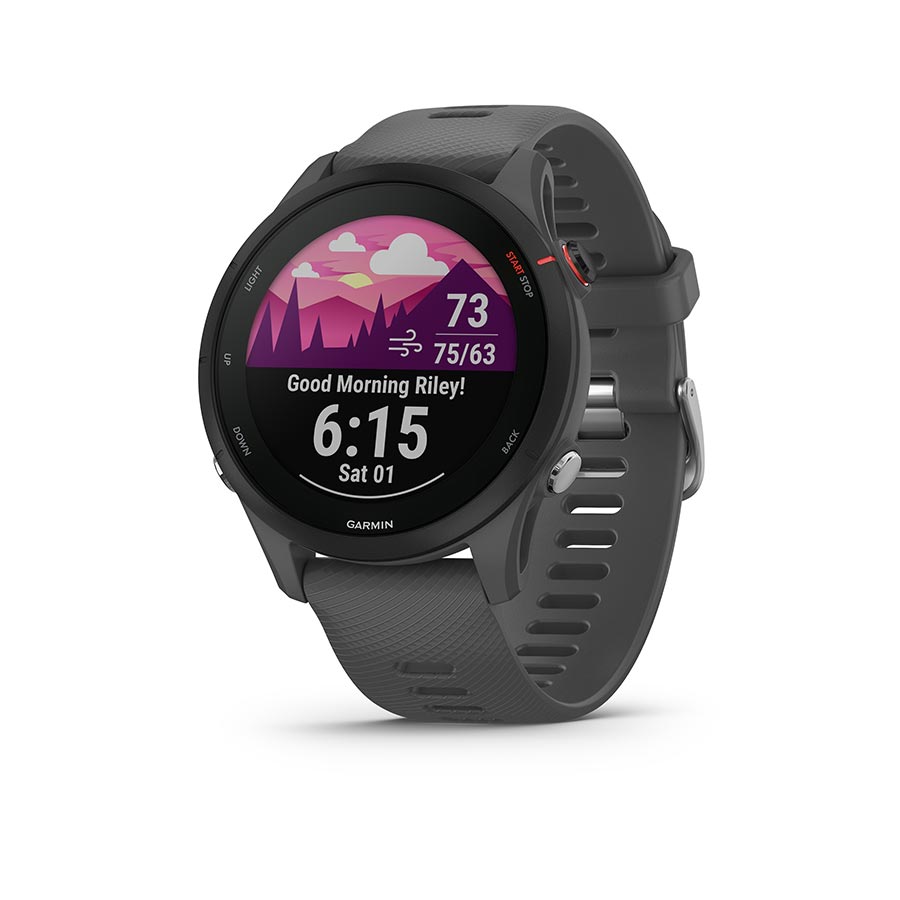 Garmin Forerunner 255 GPS Smartwatch - 45.6mm Slate Grey - Garmin Fitness Computers