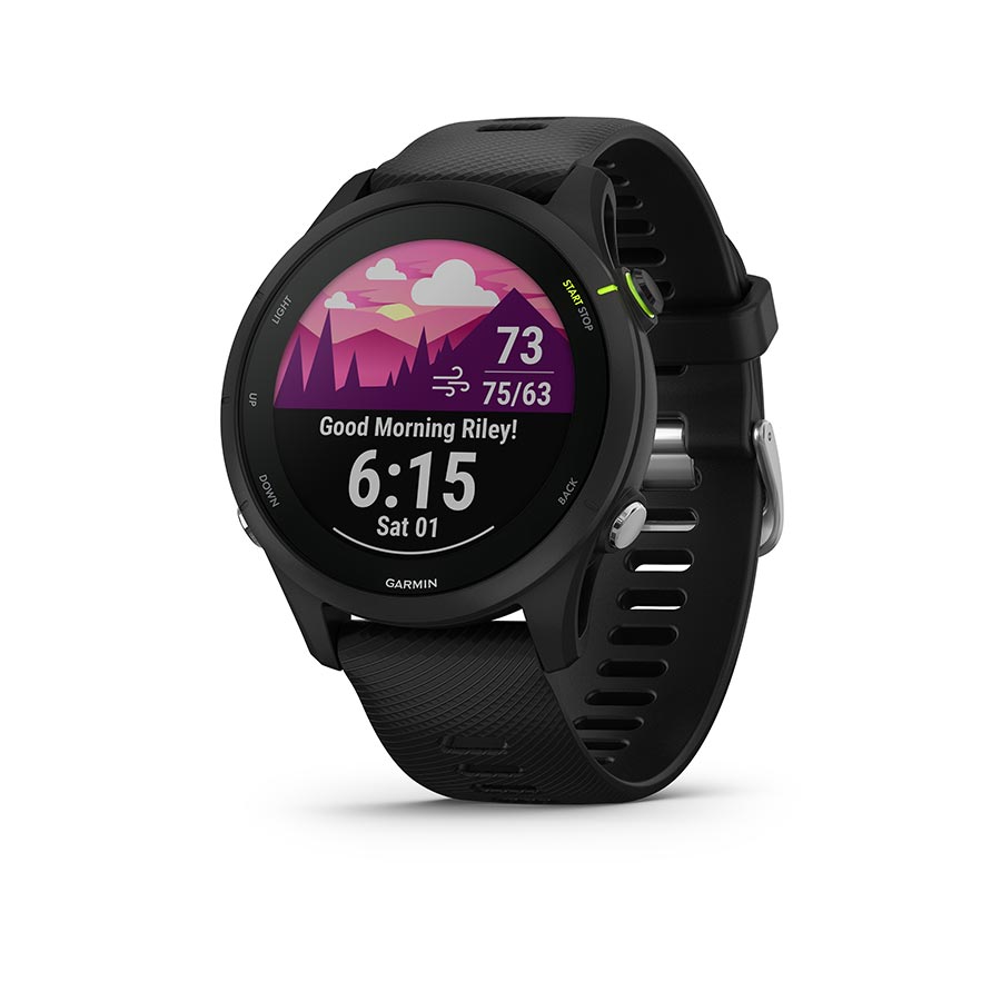 Garmin Forerunner 255 Music Watch Watch Color: Black Wristband: Black - Silicone - Garmin Fitness Computers