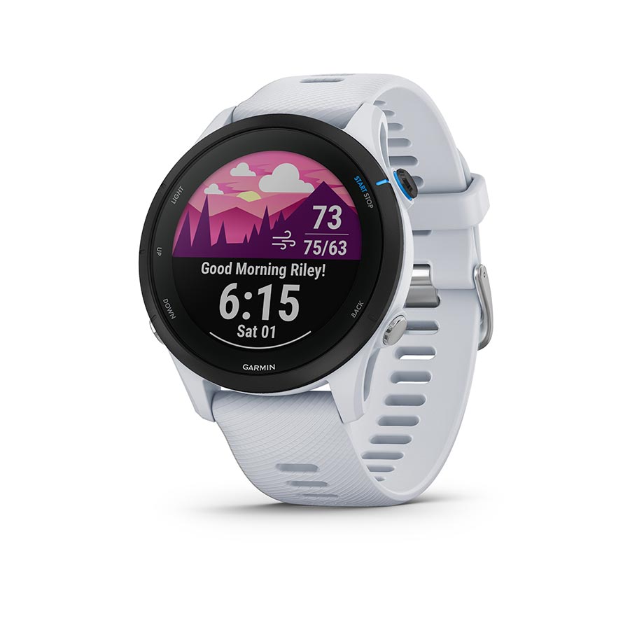 Garmin Forerunner 255 Music GPS Smartwatch - 45.6mm Whitestone - Garmin Fitness Computers