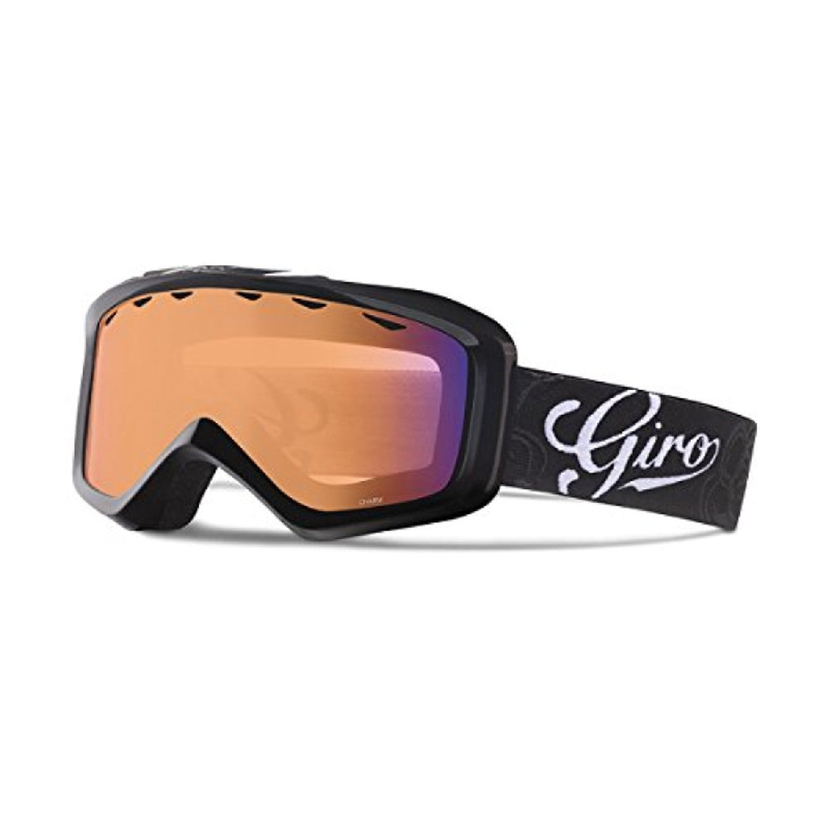Giro Women's Charm Snow Goggle Black Sketch Floral Persimmon Boost - Giro Snow Snow Goggles