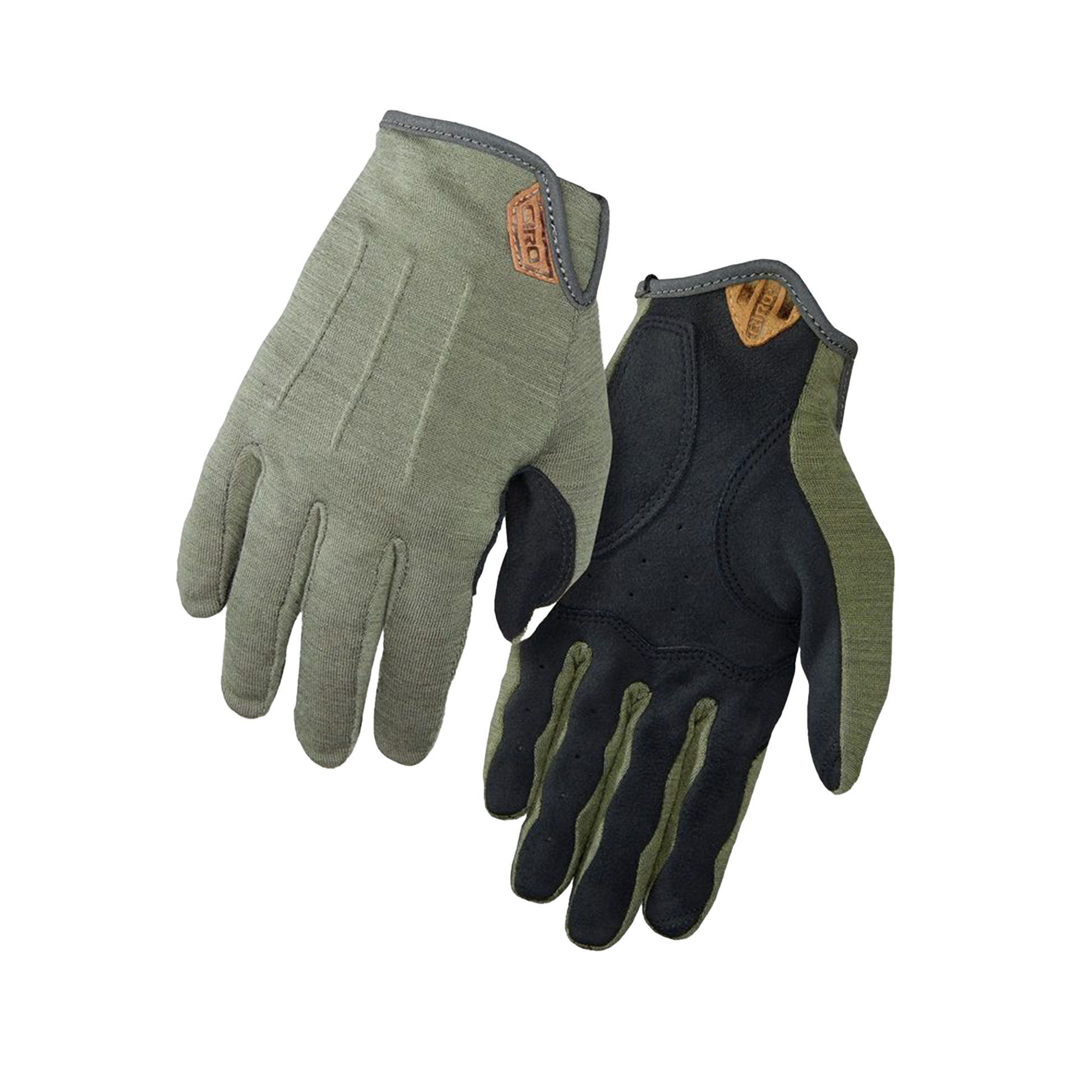 Giro D'Wool Glove Mil Spec Olive Bike Gloves