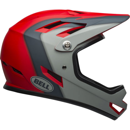 Bell Sanction Helmet - OpenBox Matte Crimson Slate Dark Grey L - Bell Bike Helmets