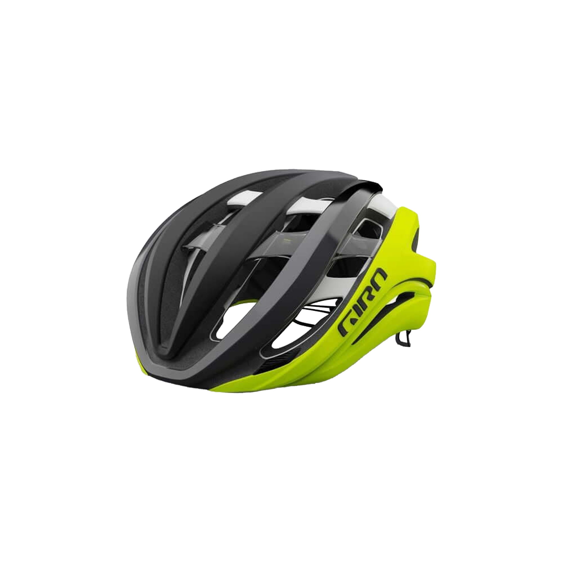 Giro Aether Spherical Helmet - OpenBox Matte Black Fade Highlight Yellow L Bike Helmets