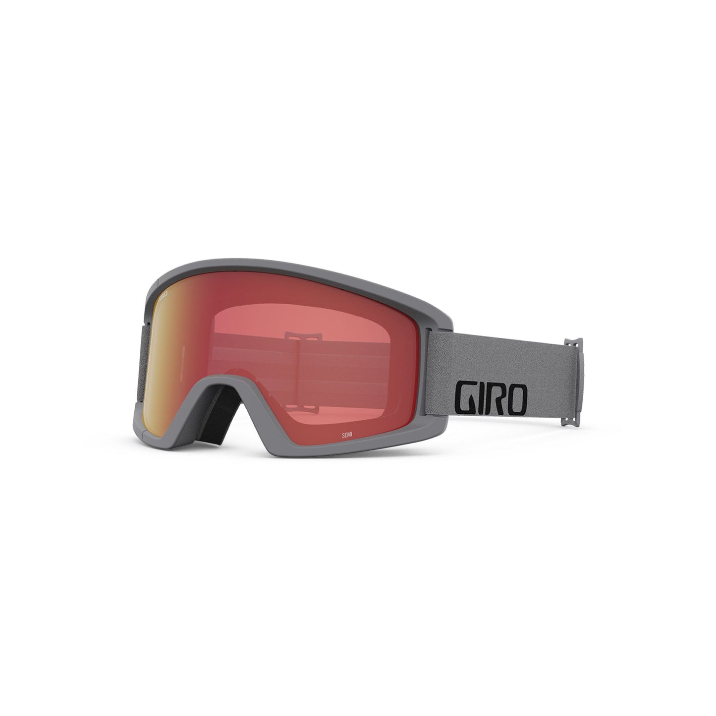 Giro Semi AF Snow Goggles Grey Wordmark Amber Scarlet Snow Goggles