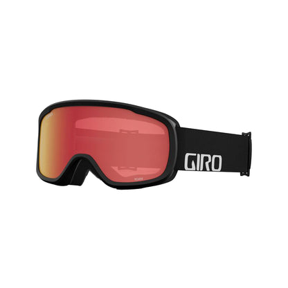 Giro Roam AF Snow Goggles Black Wordmark Amber Scarlet - Giro Snow Goggles