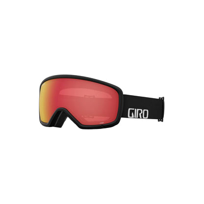 Giro Youth Stomp Snow Goggles Black Wordmark Amber Scarlet - Giro Snow Goggles