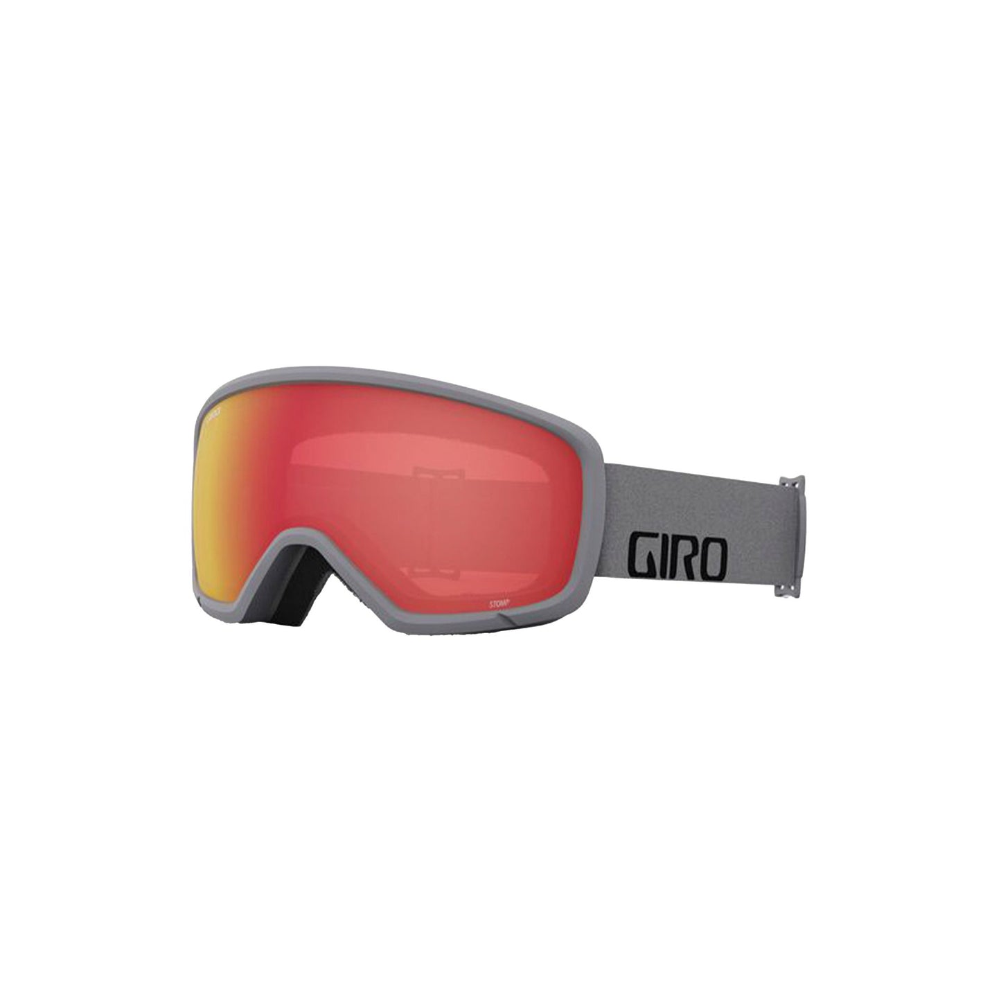 Giro Youth Stomp Snow Goggles Grey Wordmark Amber Scarlet - Giro Snow Goggles