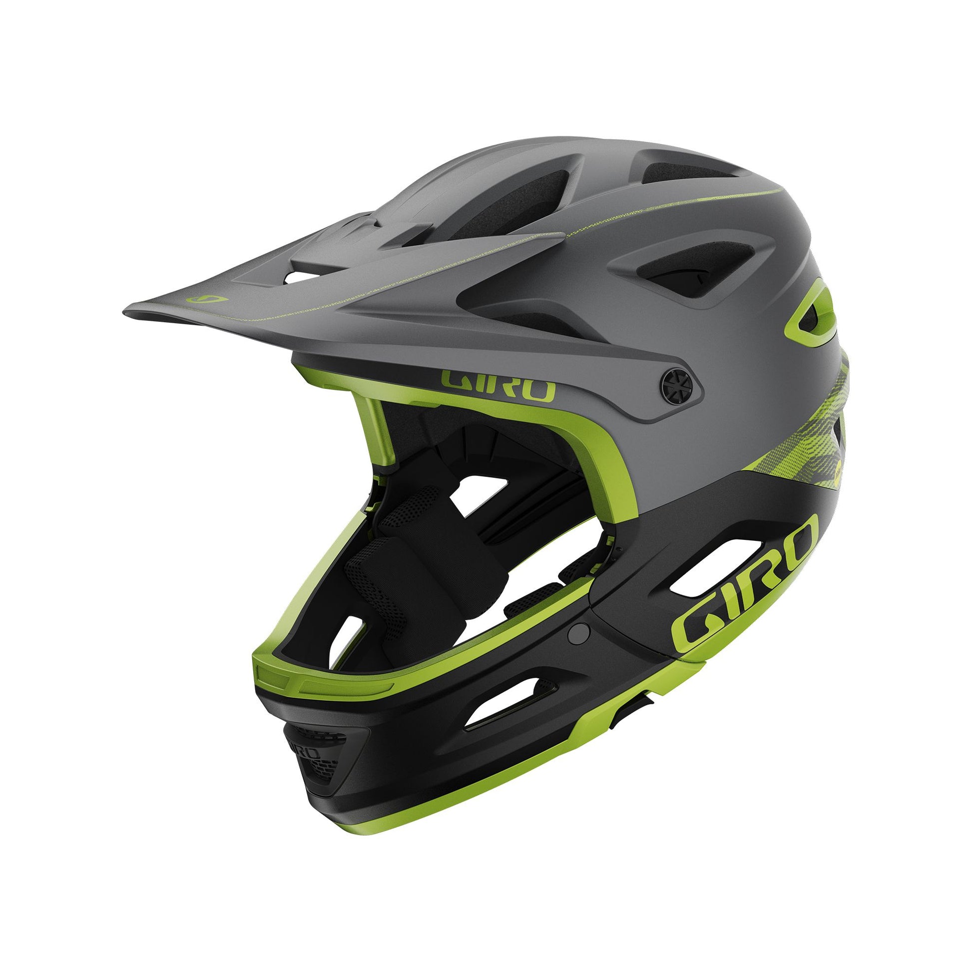 Giro Switchblade MIPS Helmet Matte Metallic Black Ano Lime - Giro Bike Bike Helmets