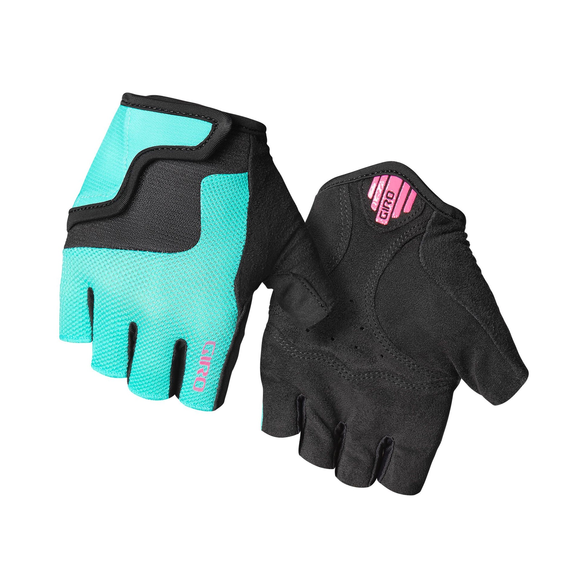 Giro Youth Bravo Jr Glove Screaming Teal Neon Pink Bike Gloves