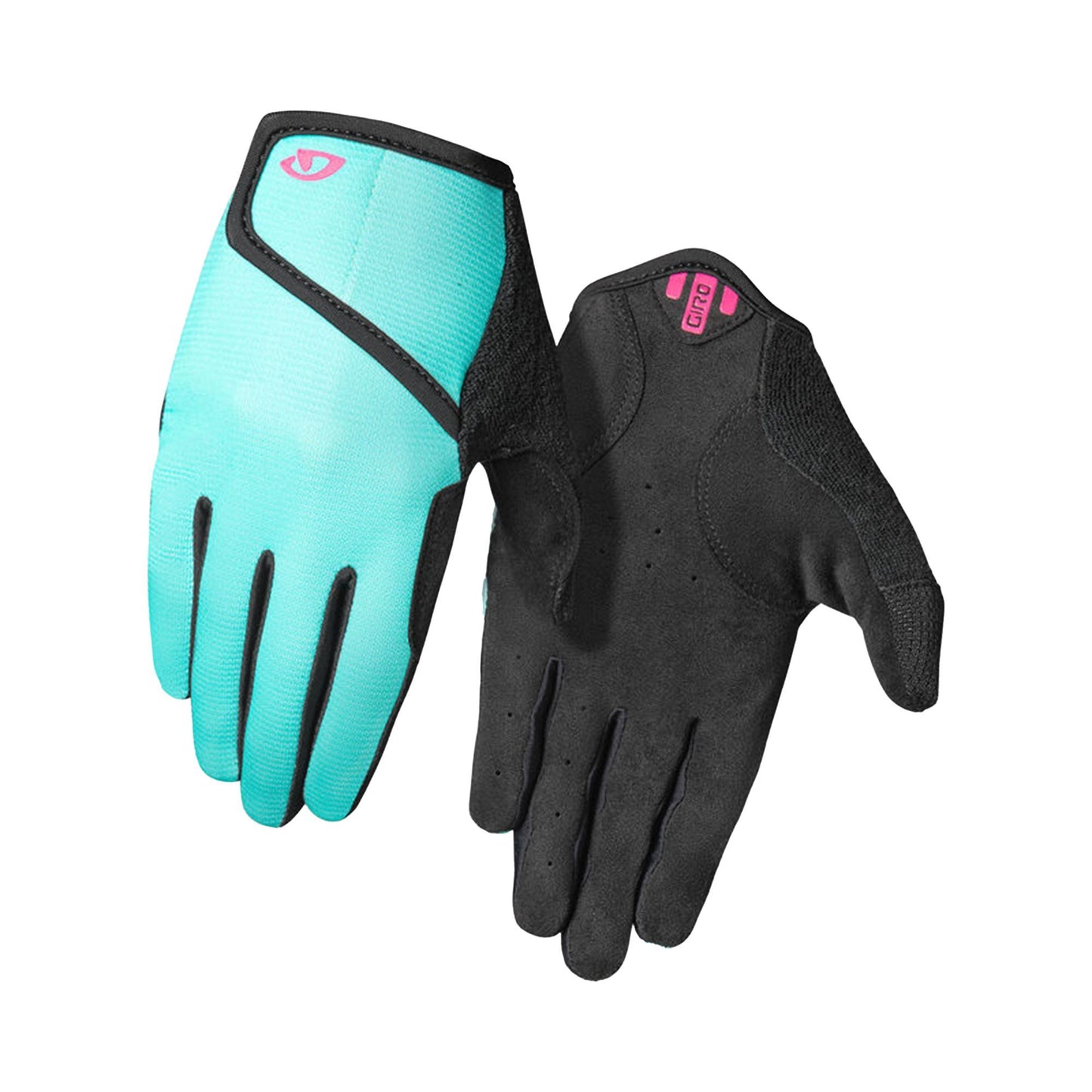 Giro Youth DND Jr. II Glove Screaming Teal Neon Pink Bike Gloves