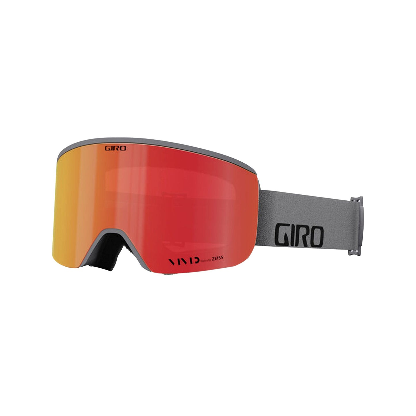 Giro Axis Snow Goggles Grey Wordmark Vivid Ember - Giro Snow Goggles