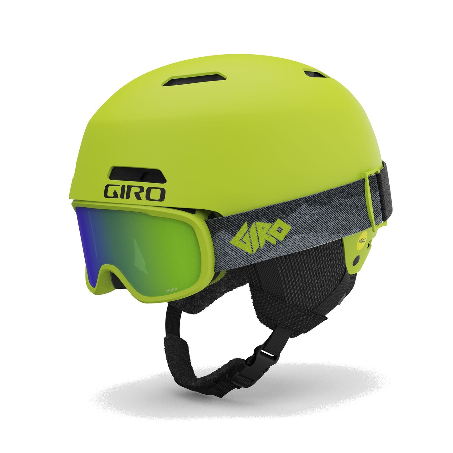 Giro Youth Crue MIPS CP Helmet Ano Lime Snow Helmets