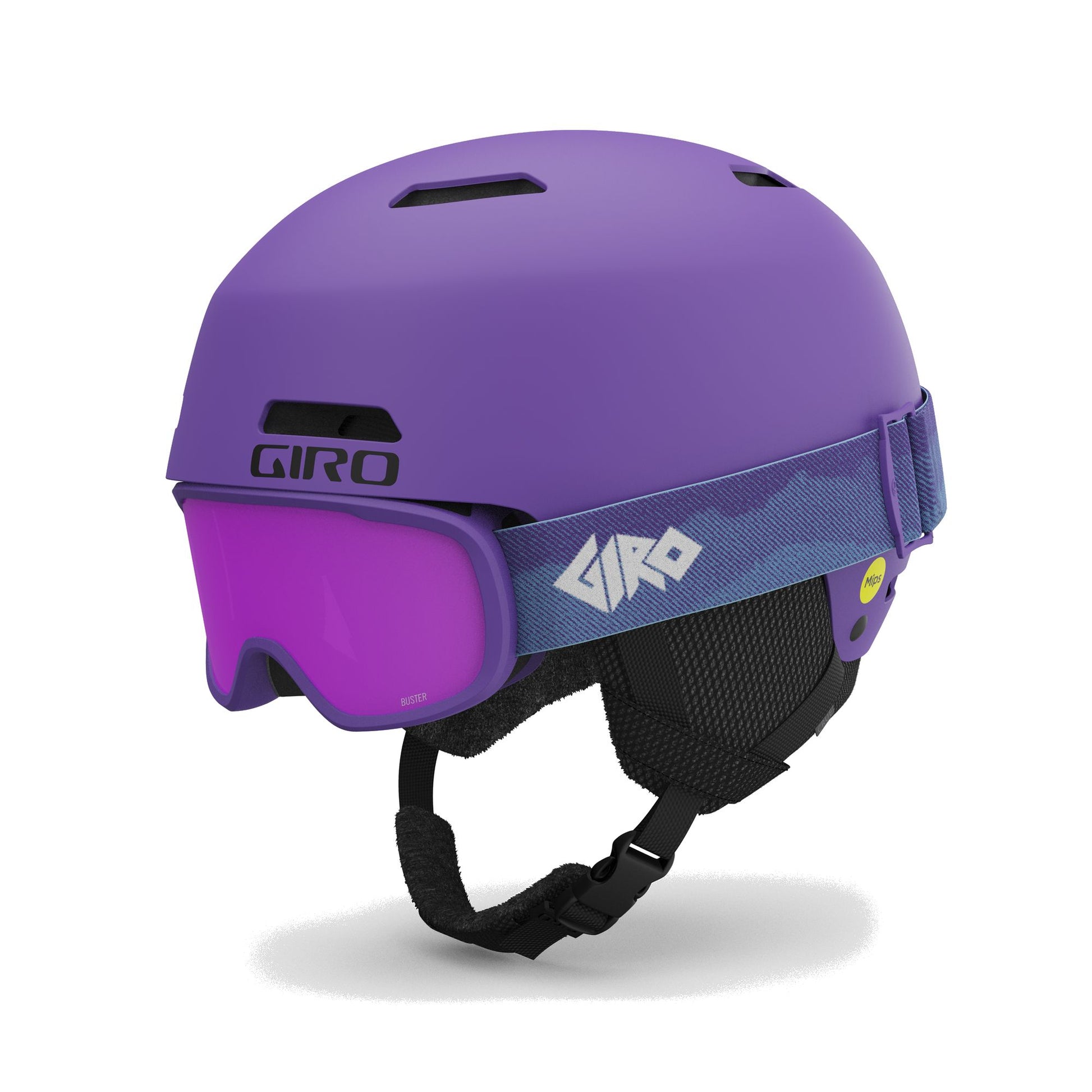 Giro Youth Crue MIPS CP Helmet Matte Purple Snow Helmets