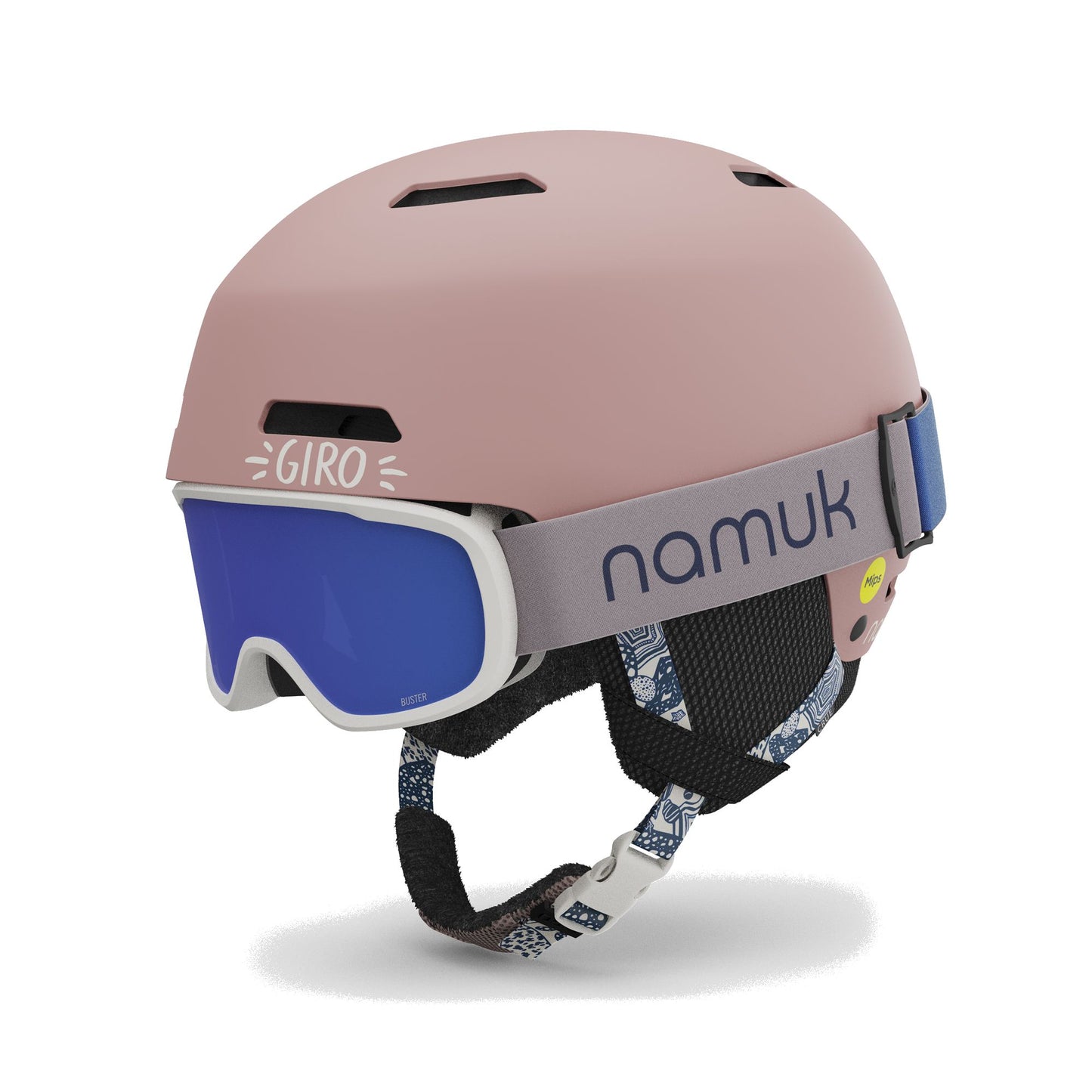 Giro Youth Crue MIPS CP Helmet Namuk Dark Rose Snow Helmets