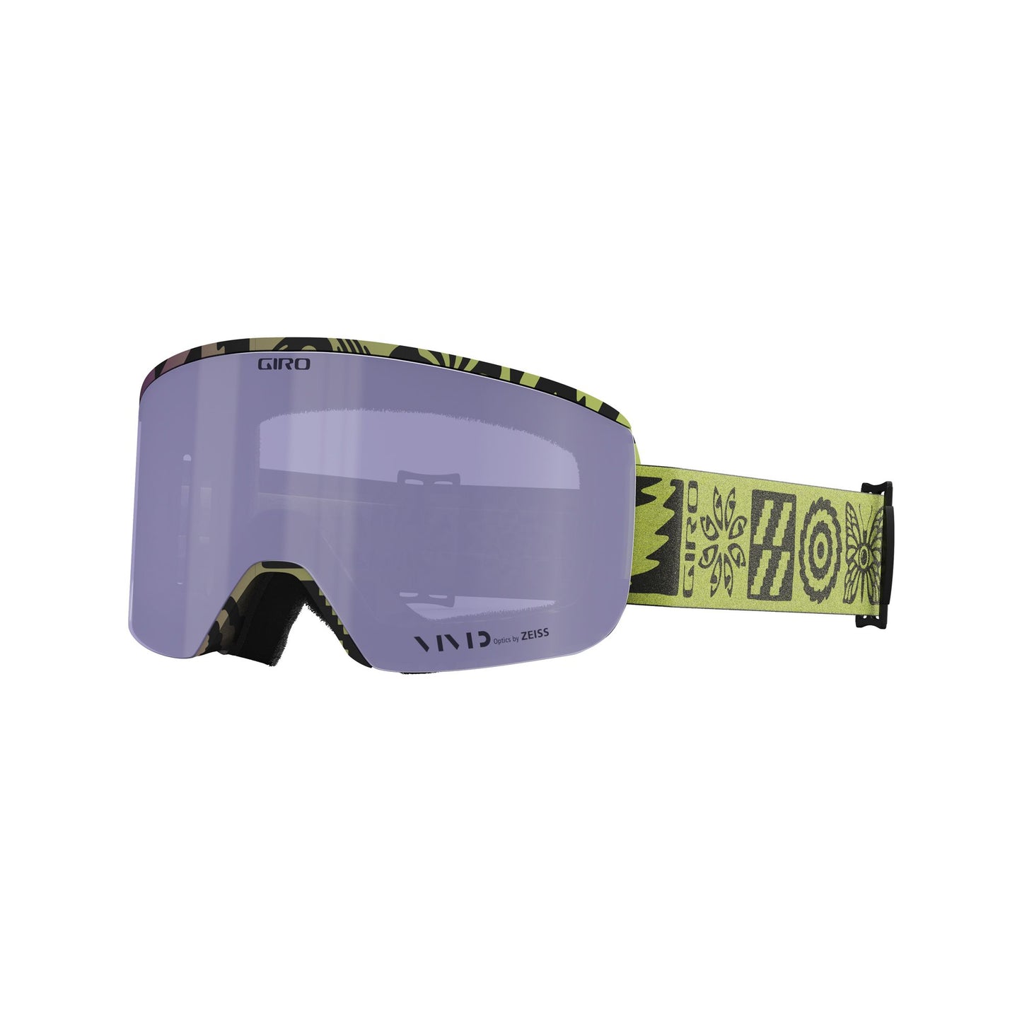 Giro Axis Snow Goggles Glow Green Shelter Vivid Haze - Giro Snow Goggles