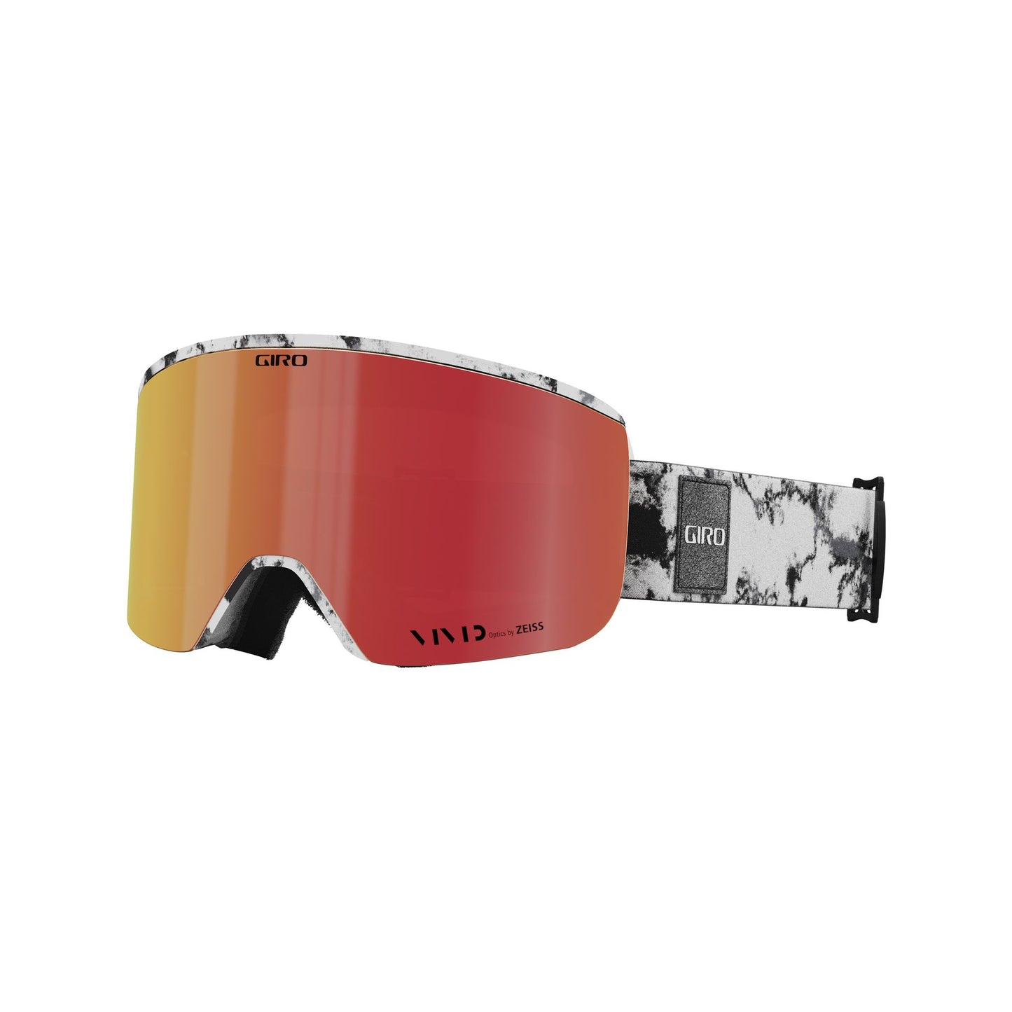 Giro Axis Snow Goggles White Dark Matter Vivid Ember - Giro Snow Goggles