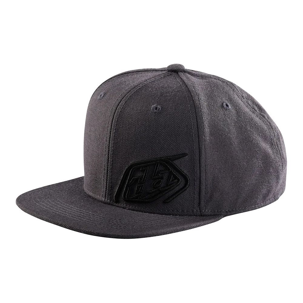 Troy Lee Designs Slice Snapback Hat Dark Gray Charcoal - Troy Lee Designs Hats