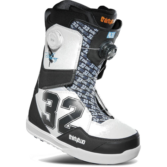 ThirtyTwo Lashed Powell Double BOA Snowboard Boots White/Black Snowboard Boots