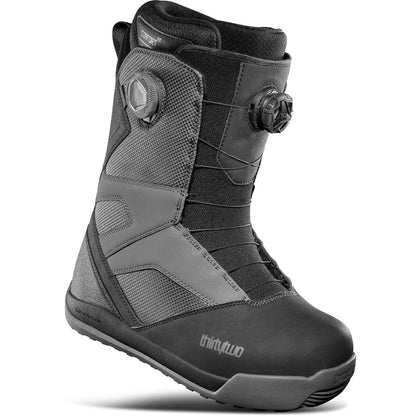 ThirtyTwo STW Double BOA Snowboard Boots Black Charcoal - ThirtyTwo Snowboard Boots