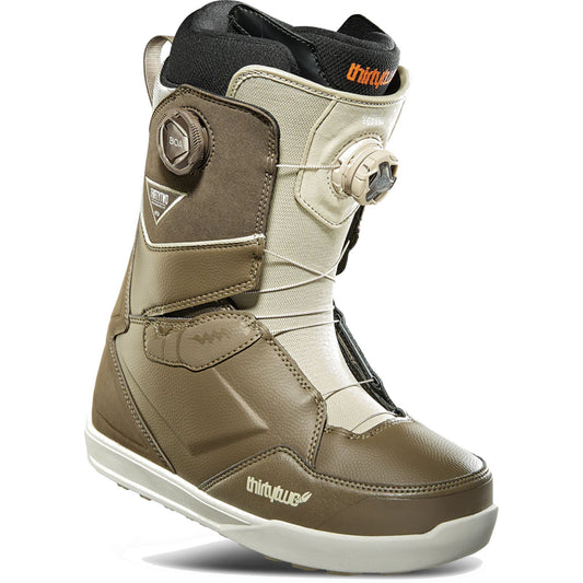 ThirtyTwo Lashed Crab Grab Double BOA Snowboard Boots Brown Tan Snowboard Boots