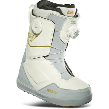 ThirtyTwo Women's Lashed Double BOA Snowboard Boots White Grey - ThirtyTwo Snowboard Boots