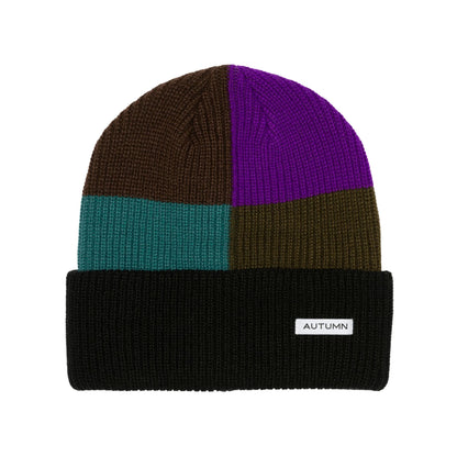 Autumn Patchwork Beanie Black OS - Autumn Beanies