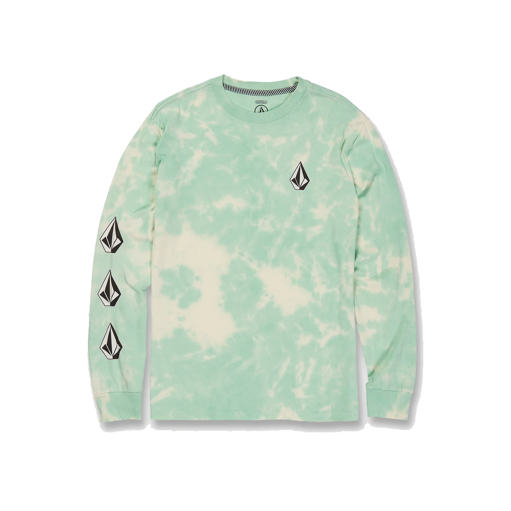 Volcom Iconic Stone Dye LS Shirt Ice - Volcom LS Shirts